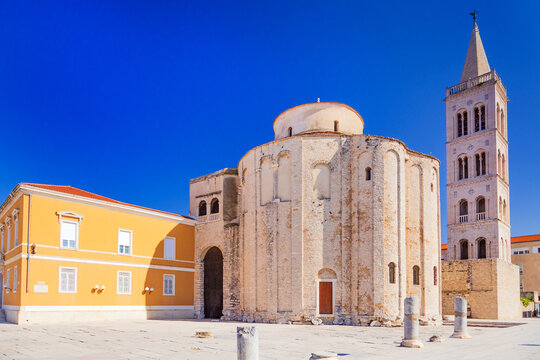St Donatus Church in Zadar, Croatia &ndash; Pre-Romanesque Medieval Architecture and Historic Landmark
