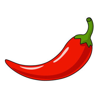 Red Chili Pepper Vector Illustration Icon