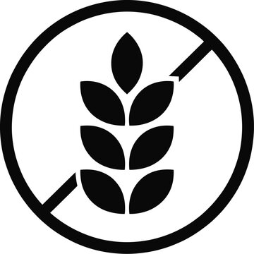 Gluten Free Food Allergy Label, dietary symbol for non gluten products, food safety, nutrition, allergy awareness, apps, and websites