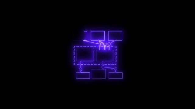 Ai tools or neon box. Multi function for Agentic AI technology motion background. Multi agent AI systems, Automate daily Tasks Smart AI solutions improve efficiency, Automate repetitive work.4k vide