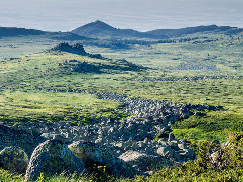 Rural mountain landscape, Vitosha Nature Park, Sofia, Bulgaria