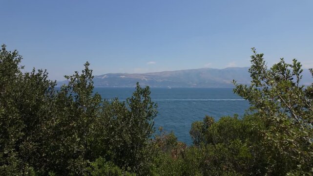 Pan shot of Vlora bay from Karaburun peninsula