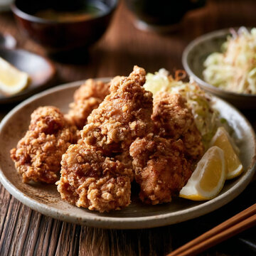 ゲンコツサイズの鶏の唐揚げ