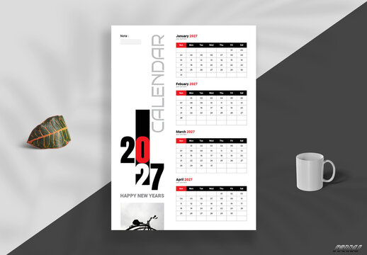 Wall Calendar Template