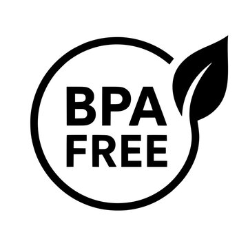 BPA Free icon flat outline in black