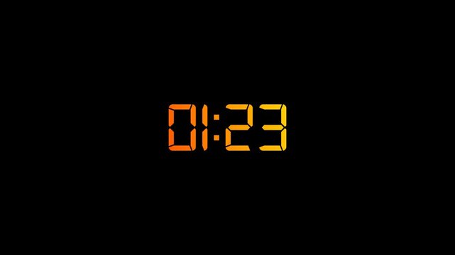 	
90 sec countdown timer animation, Ninty second countdown timer in 1 minute, 1:30 seconds countdown animation in 60 sec on transparent background in 4k with alpha channel.	
