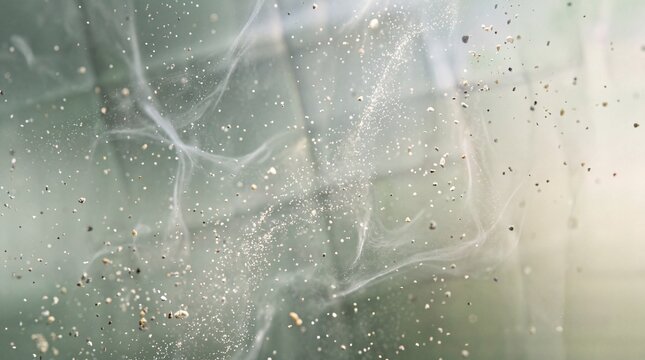 Abstract Dust Particles and Smoke Floating in Air