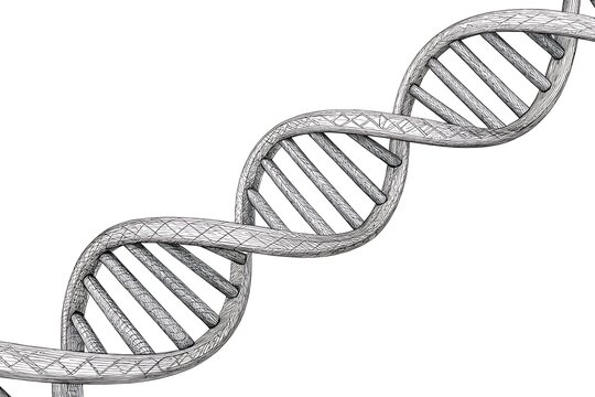 Double helix DNA strand illustration
