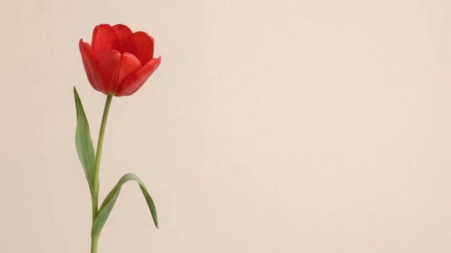 blooming Time lapse tulip bunch of spring flowers opening