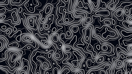 Abstract Geographic Relief Terrain Map Graphic in 4K © aghrom