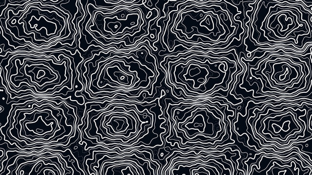 High Tech Dark Topographic Wireframe Surface Background