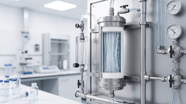 Precision engineering for advanced scientific filtration and purification processes in a sterile