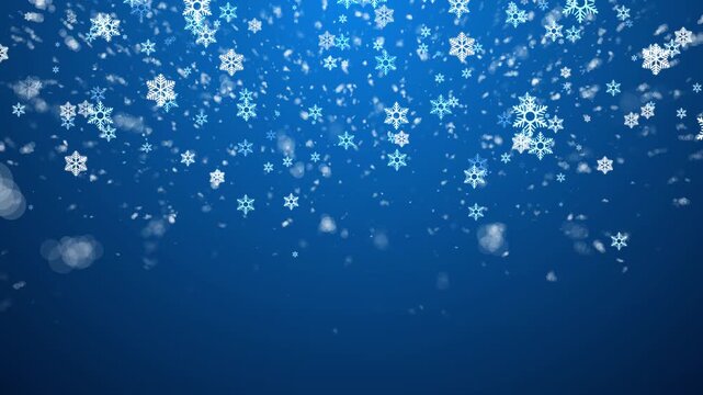 Realistic snowflakes falling animation on a black screen background, perfect for winter themes, Christmas videos, festive intros, overlays, and background effects. Winter Snowfall Overlay.