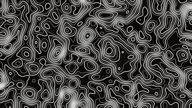 abstract blue and gold contour line pattern background