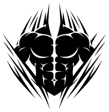 tribal body tattoo vector