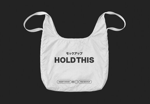 Scoop Totebag Mockup For Branding And Packaging Design