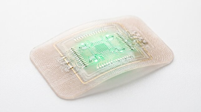 Smart medical adhesive bandage with integrated flexible electronic circuitry