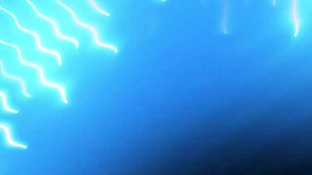 Glowing Blue Squiggle Light Motion Background