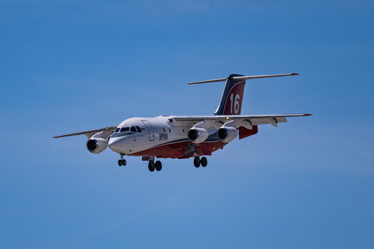 Sunport International Airport 8-20-2026 Albuquerque NM, USANeptune Aviation BAe 146-200A N478NA Tanker 16 arrival into Albuquerque International Sunport Airport