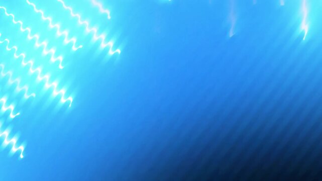 Glowing Blue Zigzag Light Motion Background