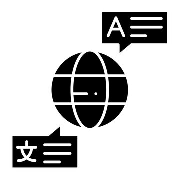 Global Text Glyph Icon