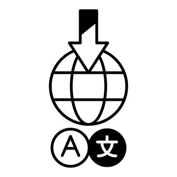 Language Import Dualtone Icon