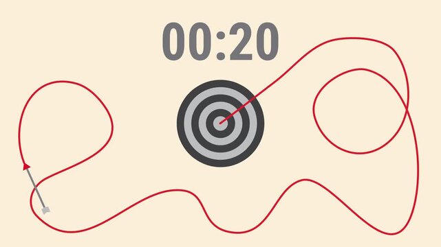Success Timer with Target and Arrow 25 to 0 and Fuse Countdown 25 Seconds