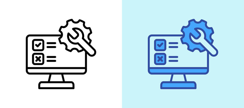 App Testing lineblue icon