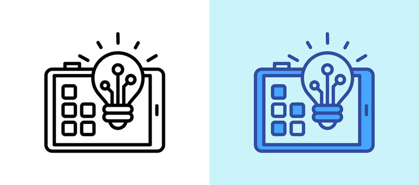 App Innovation lineblue icon