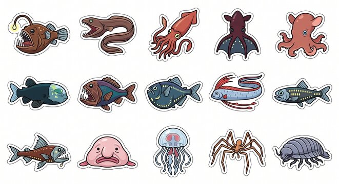 Deep Sea Creature Collection Icon Pack