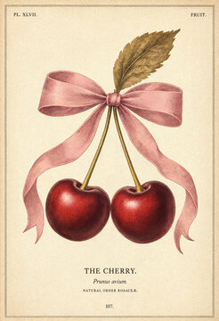 vintage cherry background
