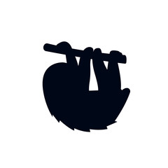 Naklejka premium sloth animal cute emoji symbol sign icon vector illustration isolated flat