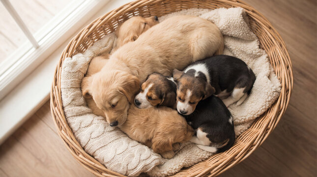 Multiple animals during animal rescue in animal shelter, realistic animal lifestyle scene showing animal behavior, responsible care, wellbeing, humane values, education, modern lifestyle
