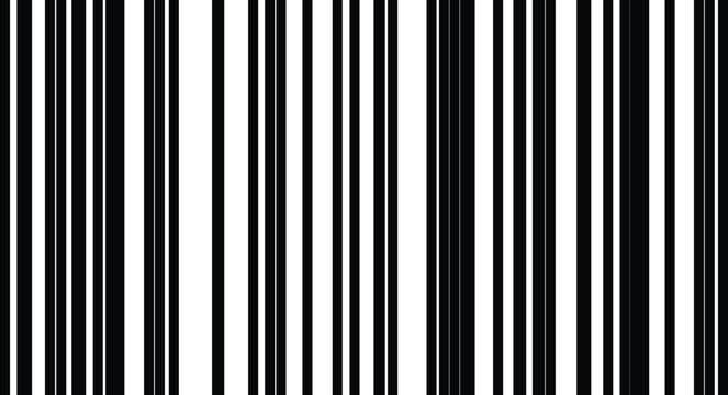 barcode icon. vertical product identification lines for modern retail, inventory management, ecommerce shopping. fake barcode symbols
