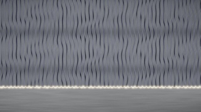 Anodic Porous Alumina Cross Section With Columnar Pore Channels Growing at a Scalloped Barrier Front, Seamless Loop in deep black tones