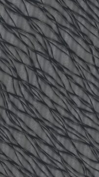Braided River Channels Shifting Across a Pale Gravel Flat, Aerial Top Down Seamless Loop in deep grey tones vertical 9:16