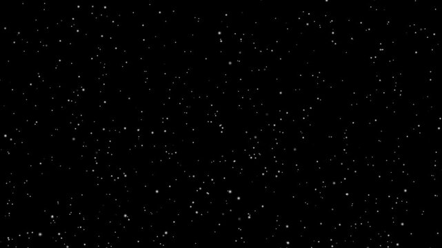 Stars in sky, starry night blue starlight shine of milky way, Space and stars, imitation. Twinkling of color pointed stars. Stars Rotating Around Polaris in Starry Night Sky, Astronomy Background
