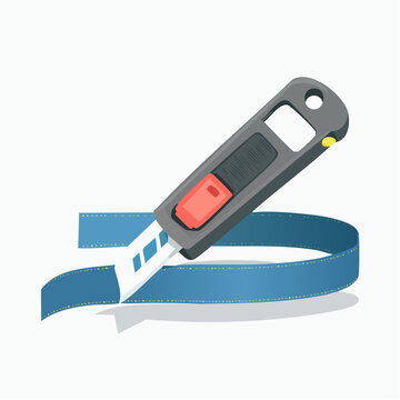 Emergency seat belt cutter tool with a car seat belt