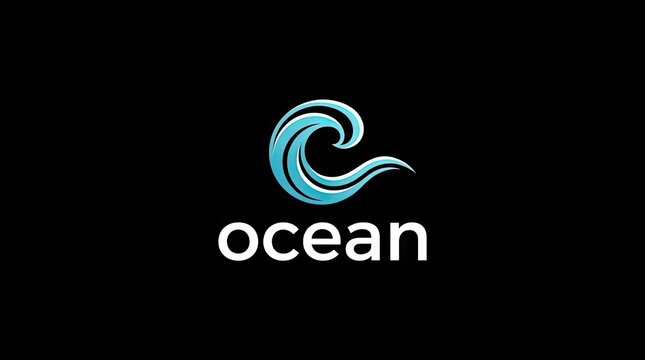 Ocean text logo featuring stylized blue wave icon.