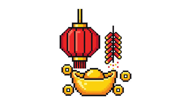 Chinese New Year festival icon.
