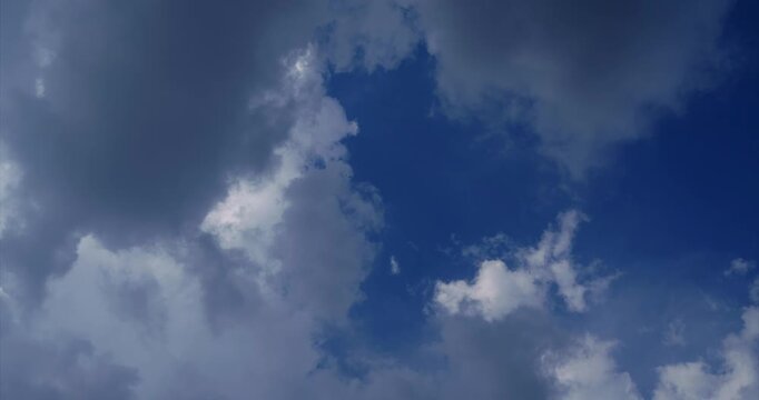 clouds time lapse before rain in summer