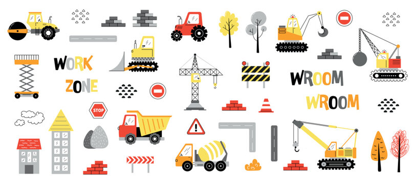 Kids Construction Vehicles and Work Zone Collection