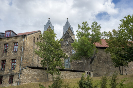 Historic Romanesque Liebfrauenkirche Church in Halberstadt Germany
