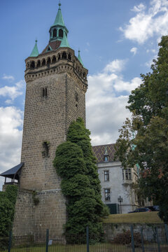 Historic Sternkiekerturm Tower at Wernigerode Castle in Germany
