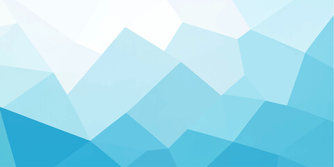 Fototapeta premium Abstract Blue Geometric Background with Low Poly Shapes and Clean Polygonal Facets for Modern Design