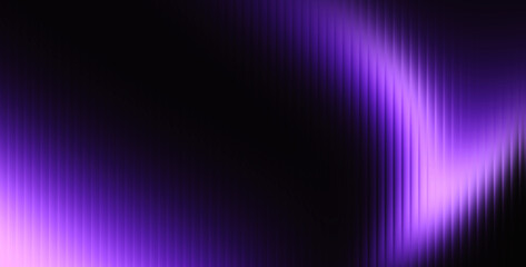 Obraz premium Abstract purple neon light waves with glowing vertical streaks on a dark background, futuristic energy texture for modern technology, music, digital art and creative design