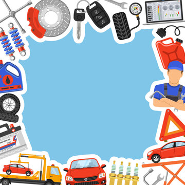 Car Service Frame