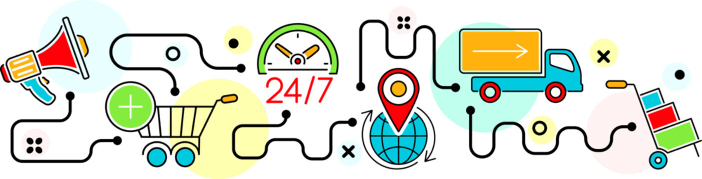 Online Internet Shopping Banner