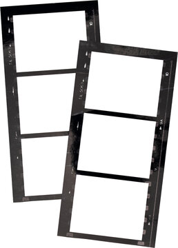 Black Vintage Blank Paper Photo Film Frames