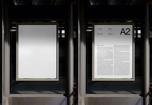 Mockup Of Customizable A2 Poster